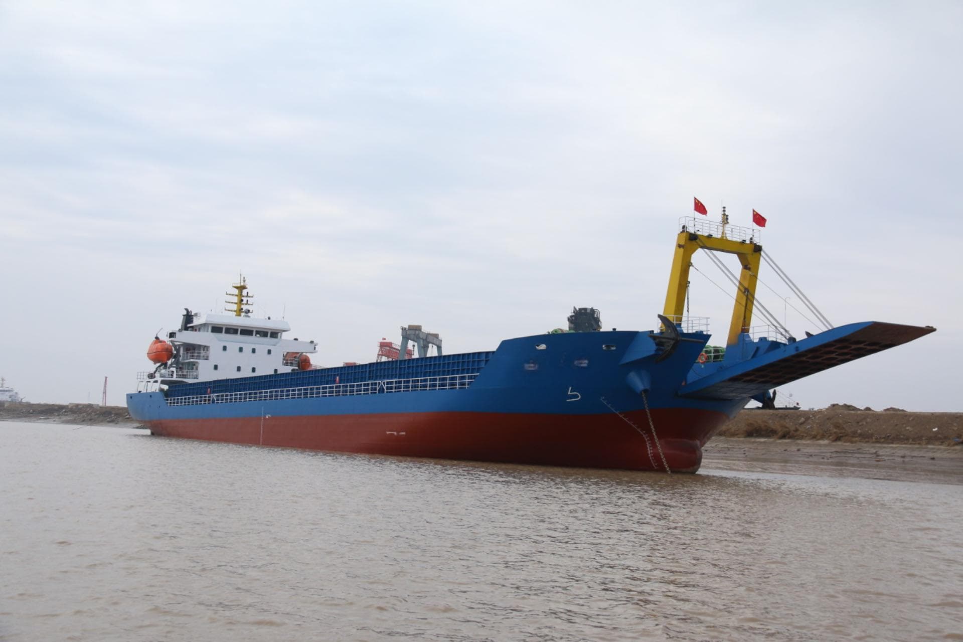 5,000 DWT Deck Cargo Ship, built 2021