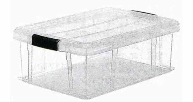 CONTAINER PLASTIC CLEAR W/LID, INNER SIZE 442X298X170MM 