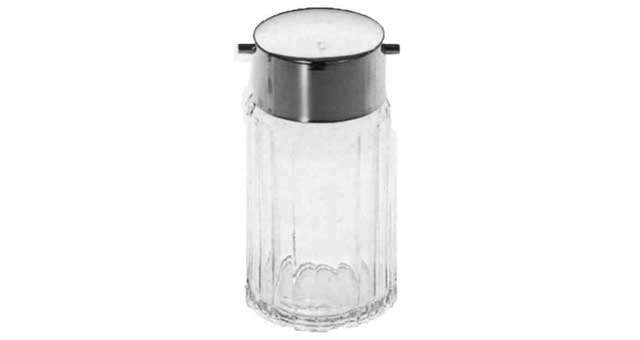 SAUCE BOTTLE GLASS 150CC, WITH STAINLESS STEEL TOP
