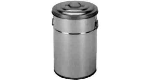 CAN FOOD STORAGE GALV STEEL, W/LID 55LTR