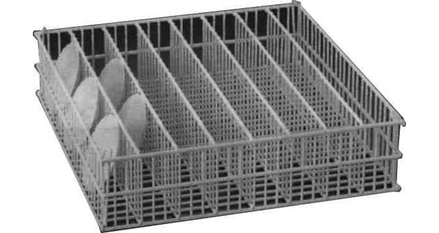 RACK TABLEWARE STEEL WIRE, W/PLASTIC COATED 500X250X120MM