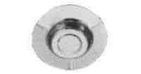 ASH TRAY STAINLESS STEEL PLAIN, 160MM DIAM