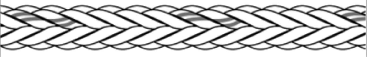 ROPE MOORING PP/POLYESTER, 12ST BRAID 5"CIR X 200MTR