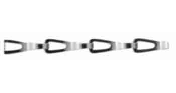 CHAIN STAINLESS STEEL SASH, THICK 0.5MM 15.2X2.2X5.5MM