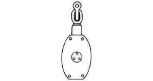 BLOCK WOODEN WITH HOOK, JIS-F3426-W2AH DOUBLE 140MM
