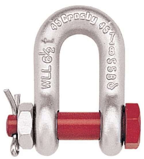SHACKLE CHAIN FORGED CROSBY, BOLT TYPE G-2150 GALV 1/2"