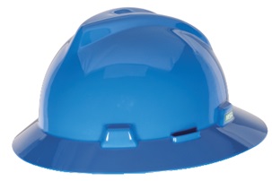 HAT SAFETY SLOTTED V-GARD, W/STAZ-ON SUSPENSION WHITE M