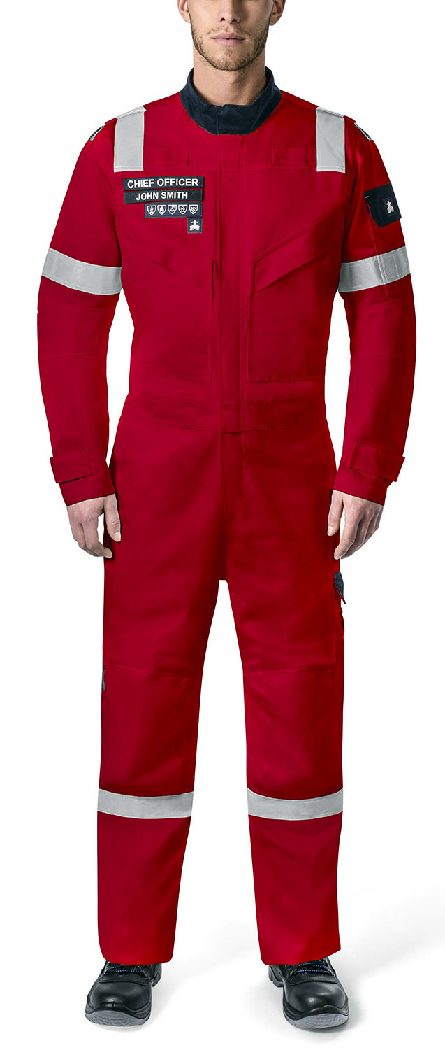 BOILERSUIT COTTON FLAME-RESIST, REFLECT TYPE WHITE S