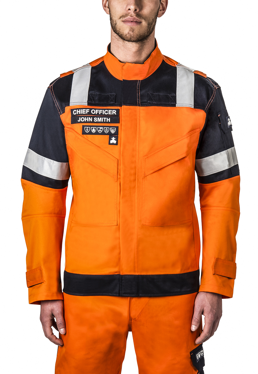 JACKET OFFSHORE MULTI-HAZARD, ORANGE&NAVY S 