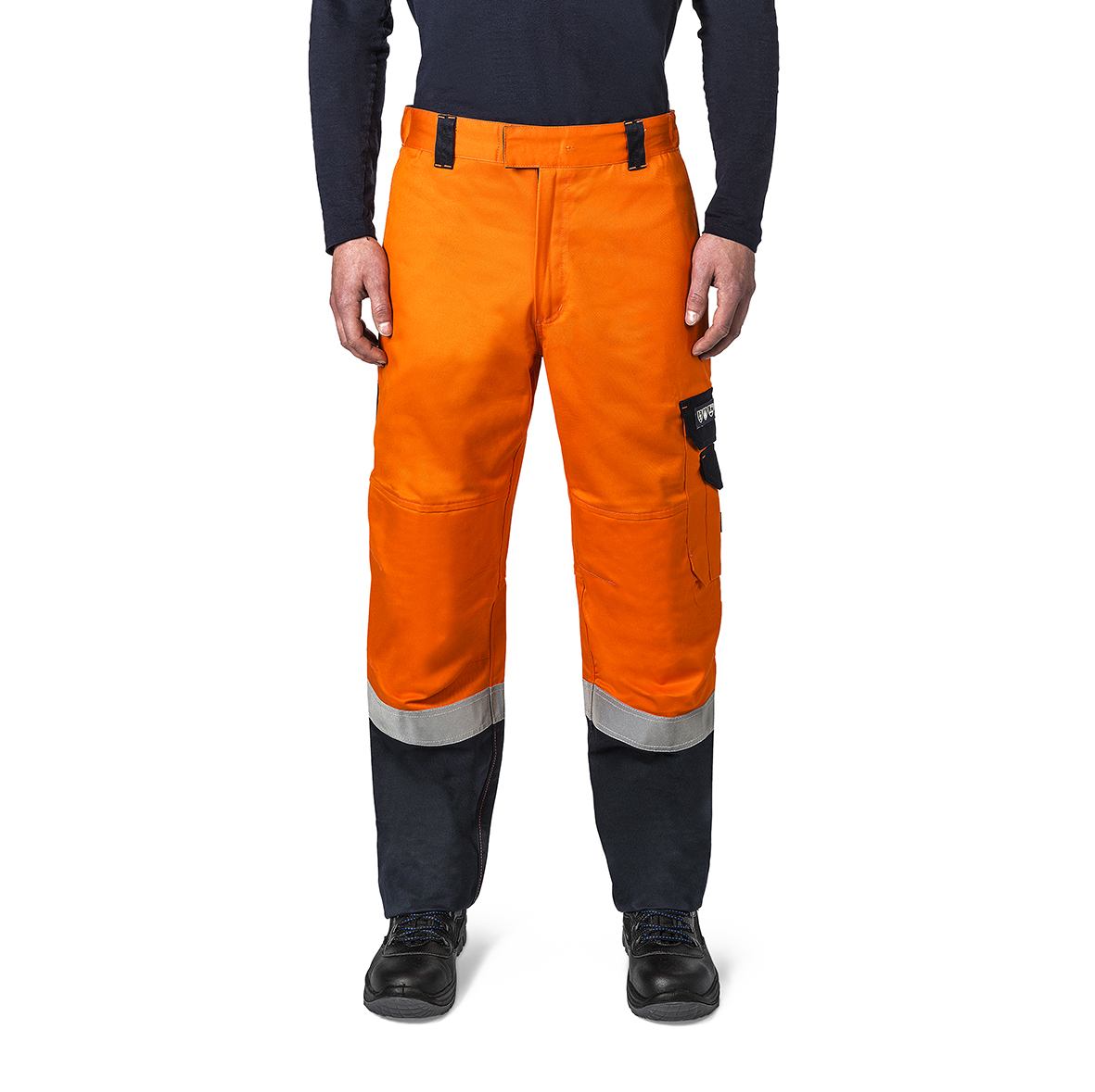 TROUSERS OFFSHORE MULTI-HAZARD, ORANGE&NAVY S 