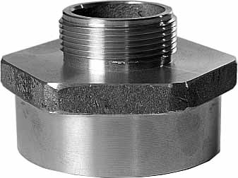 NIPPLE REDUCING BRASS, 2"X1-1/2" BSP FEMALE X MALE