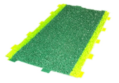 TILE WELD-DECK ANTISLIP SWDT, 500X500MM SAFETY YELLOW FINE 