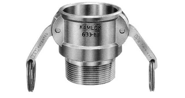 COUPLING CAM&GROOVE ALUM ALLOY, B SOCKET W/MALE THREAD 1/2"