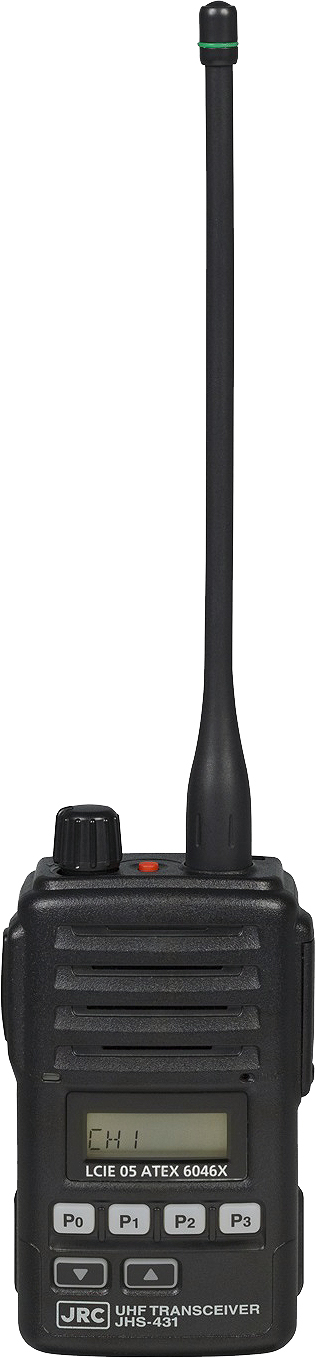 TRANSCEIVER INTRINSICALLY SAFE, UHF W/P JRC JHS-431 400MHZ 2W 