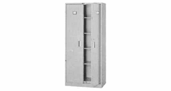 FILING CABINET STEEL FOLDING, DOOR SHALLOW 880X380X1790MM