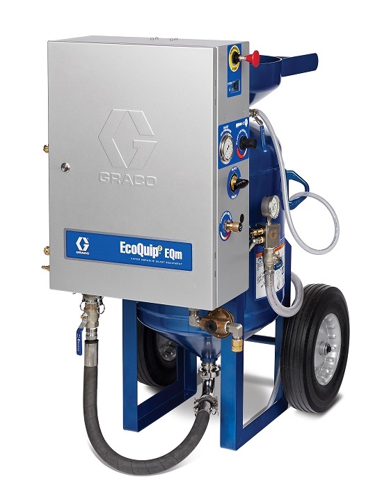 BLAST MACHINE GRACO ECOQUIP 2, EQM PNEUMATIC CONTROL #262952 