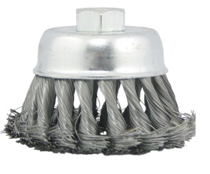BRUSH WIRE CUP PLAITED 80MMDIA, FOR DERUSTING BRUSH MAG9000 