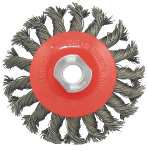 BRUSH CONICAL WHEEL PLAITED, 100MM F/DERUSTINGBRUSH MAG9000  