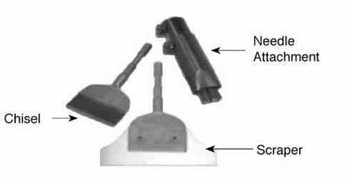 CHISEL SPARK-RESIST W100MM FOR, LONG REACH SCALER #705.1112