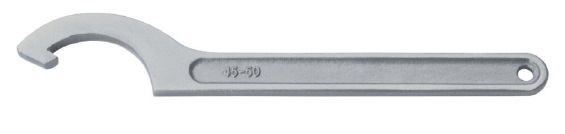 WRENCH HOOK SPANNER 34-36MM, STAINLESS STEEL