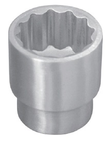 SOCKET WRENCH 12POINT S.STEEL, 9.5MM/SQ DRIVEX5MM
