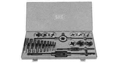 SCREW PLATE SET STRAIGHT PIPE, THREAD #R1 1/8 TO 1/2 10PC/SET