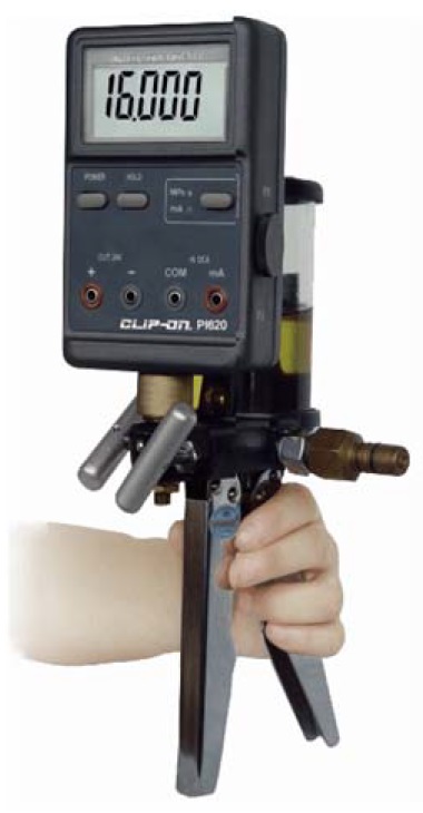 CALIBRATOR PRESSURE DIGITAL, RECHARGEABLE CLIP-ON PI600 
