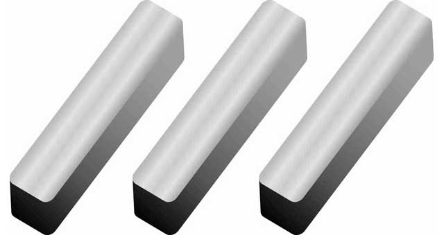 KEY MACHINE DOUBLE SQUARE ENDS, STEEL 3X3X300MM 