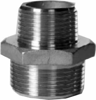NIPPLE REDUCING S.STEEL, 3/8" X 1/4" 