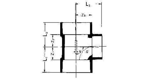 TEE REDUCING PVC FOR DRAIN, SIZE 40 X 30