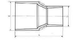 SOCKET PVC FOR WATER SUPPLY, SIZE 16X13
