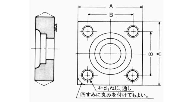 FLANGE SQUARE PIPE WELDING, SOCKET HEAD CAP SCREW SSB 15MM 