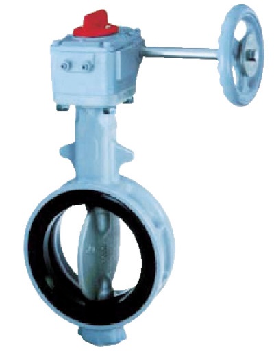 BUTTERFLY VALVE WAFER TYPE, W/WORM GEAR 2"