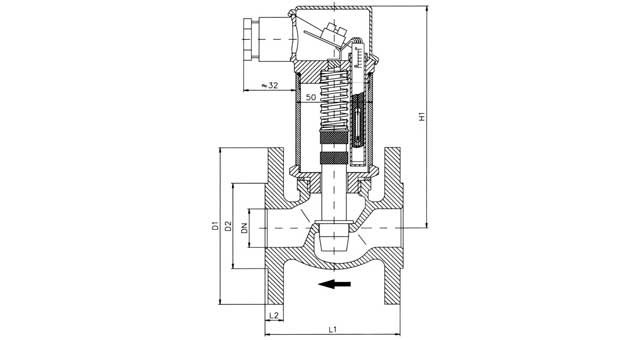 SWITCH FLOW PISTIN TYPE VM115, DN15 SCREWED G1/2
