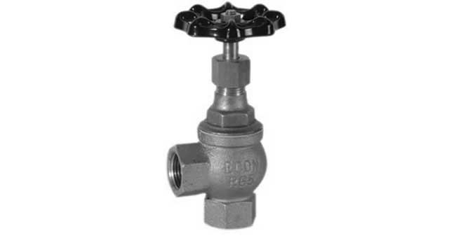 ANGLE VALVE DIN BRONZE SCREWED, #250H 1/4"