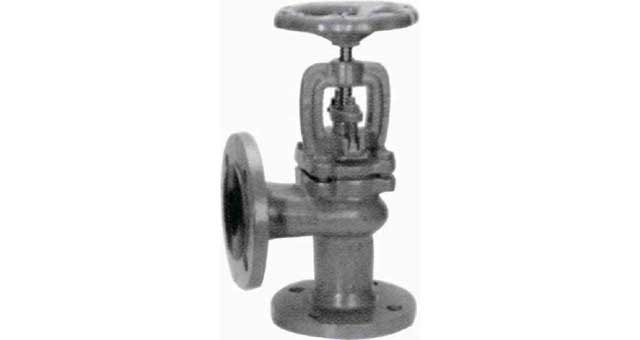 ANGLE VALVE DIN CAST IRON, FLANGED PN10/16 #242 15MM