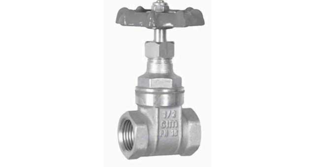 GATE VALVE DIN BRASS SCREWED, 20BAR #290AA 3/8"