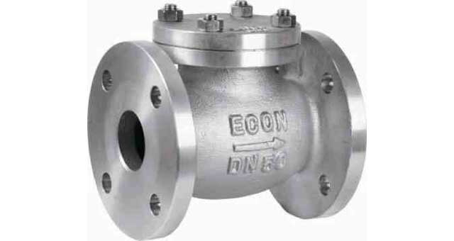 CHECK VALVE DIN BRONZE FLANGED, LIFT TYPE PN10/16 #496 15MM