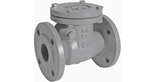 CHECK VALVE DIN C/IRON FLANGED, SWING TYPE PN16 #83BR 40MM