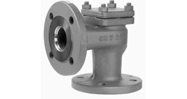 CHECK VALVE DIN CAST STEEL, LIFT PN40 ANGLE #96 DN 15