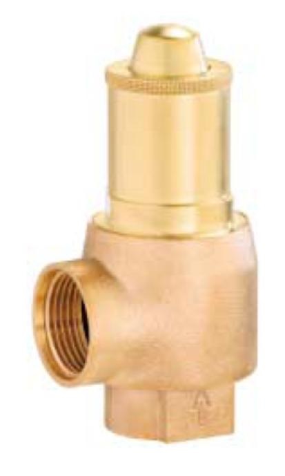 VALVE SAFETY DIAPHRAGM 651MHIK, RED BRASS 1/2" 2.5/3/3.5BAR