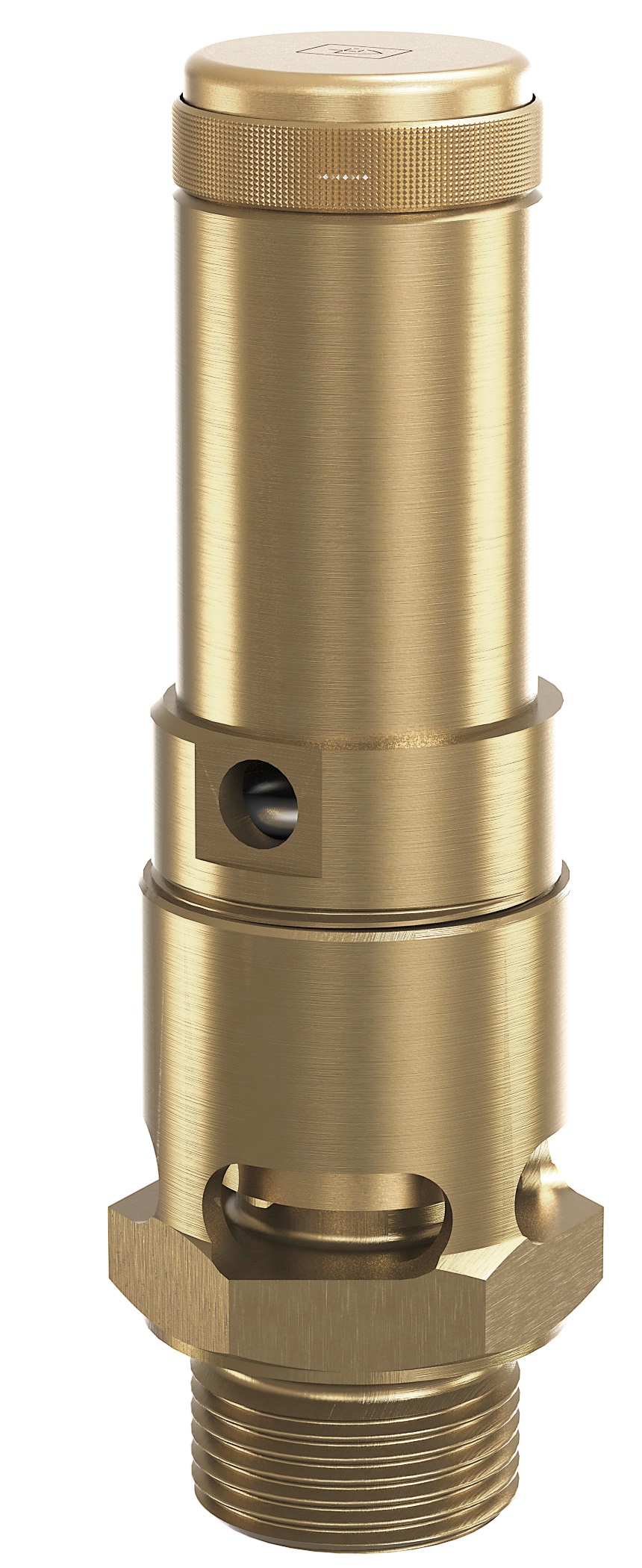 VALVE SAFETY BRASS DIN #810SGK, FKM SEAL DN8