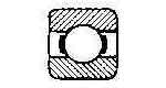 BALL BEARING SINGLE ROW, DEEP GROOVE NO.6000
