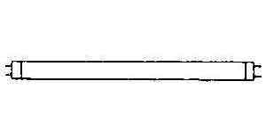 LAMP FL RAPID START COOL WHITE, FLR-20SW 20W 32.5X580MM