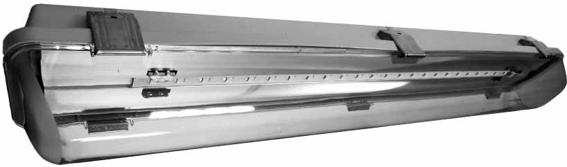 LIGHT CEILING FLUORESCENET LED, 110-240V 10WX2 50/60HZ 3 PHASE