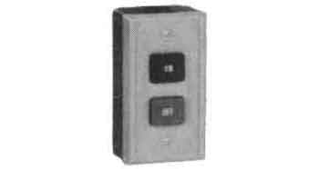 SWITCH PUSH BUTTON 2-POLE, 110V 15A SURFACE TYPE