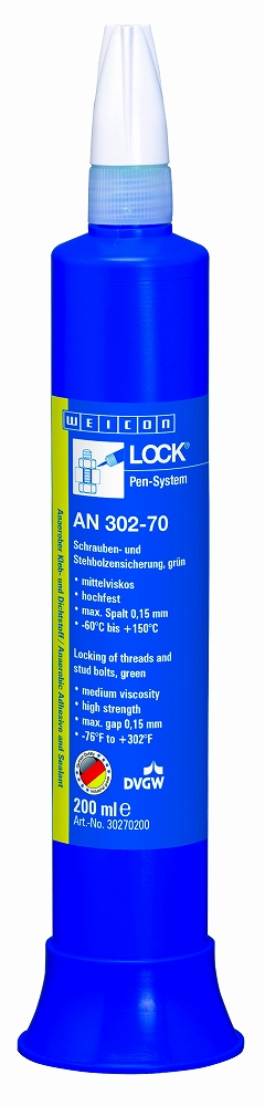 ADHESIVE THREAD LOCKING MEDIUM, VISCOSITY AN302-70 200ML 