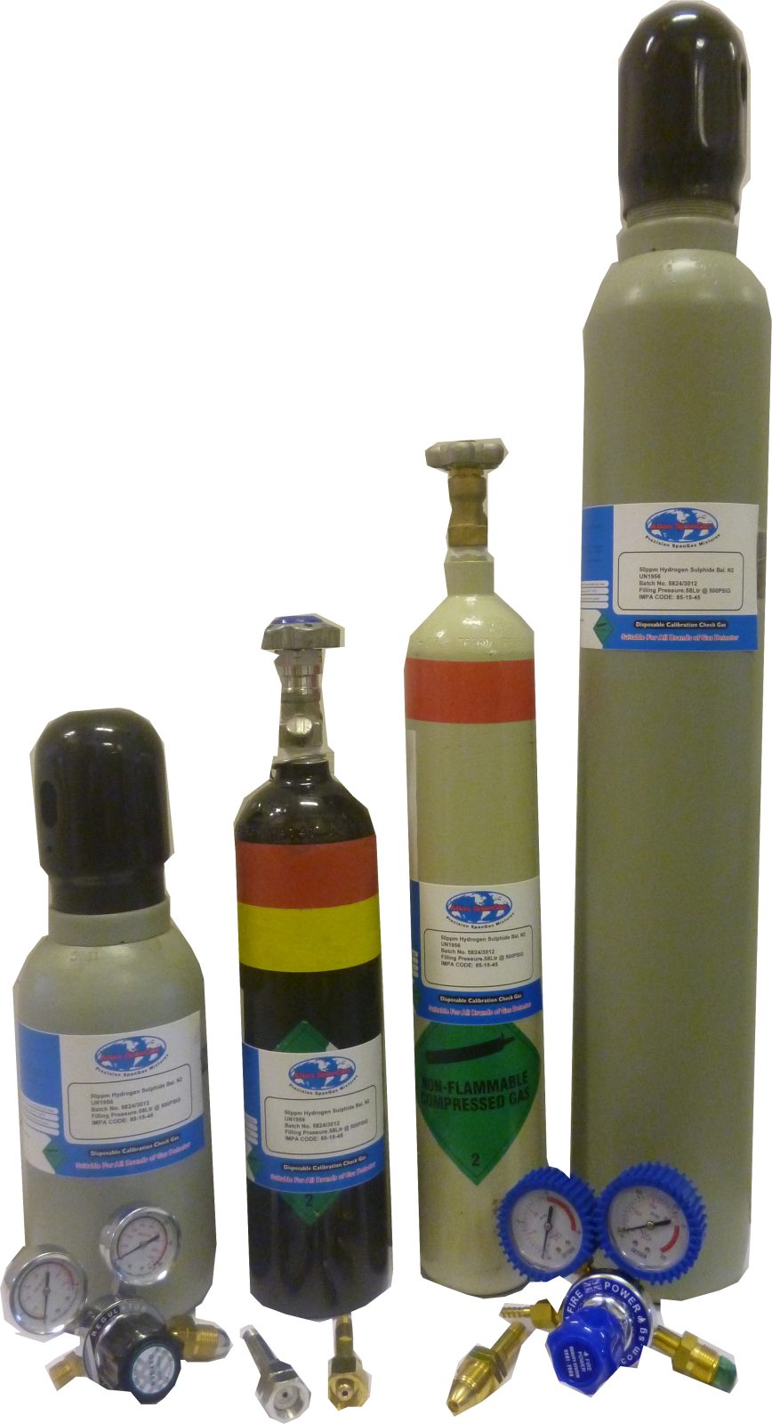 SPANGAS REFILLABLE BUTANE 0.9%, 50%LEL BALANCED AIR 3.4L