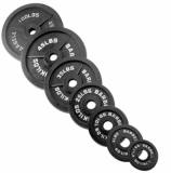 DISC BARBELL CAST IRON 1.25KGS, 2'S