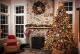 XMAS TREE WITH POT PLASTIC, 1.2MTR HEIGHT
